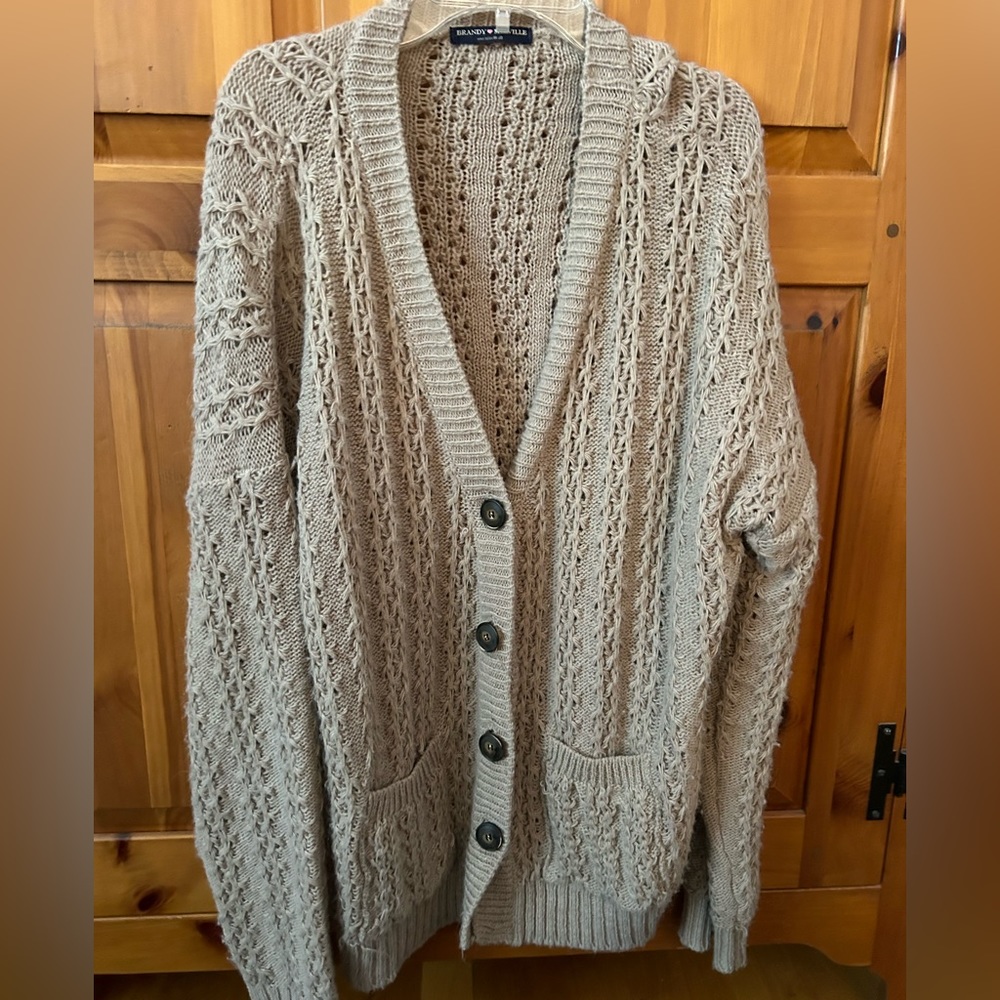 Brown cardigan